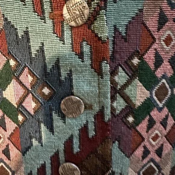 90’s Roper Multicolor Geometric Patterned Vest - Picture 4 of 4